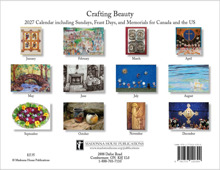 Madonna House Wall Calendar